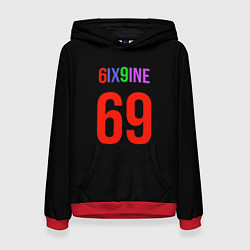 Женская толстовка 6ix9ine logo