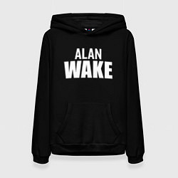 Женская толстовка Alan Wake white logo