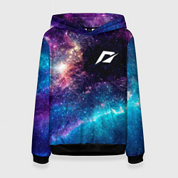 Толстовка-худи женская Need for Speed space game, цвет: 3D-черный