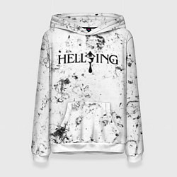 Толстовка-худи женская Hellsing dirty ice, цвет: 3D-белый