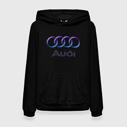 Женская толстовка Audi neon logo