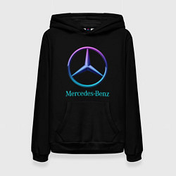 Женская толстовка Mercedes neon logo