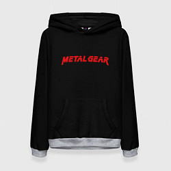 Женская толстовка Metal gear red logo