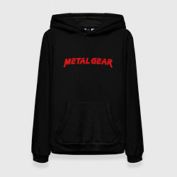 Женская толстовка Metal gear red logo