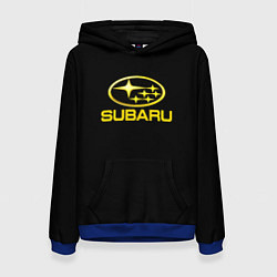 Женская толстовка Subaru logo yellow