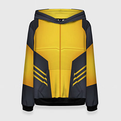 Женская толстовка Чёрно-жёлто верх костюма