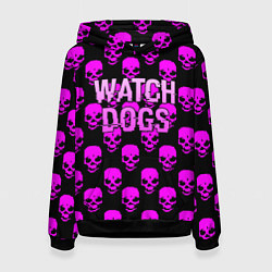 Женская толстовка Watch dogs neon skull