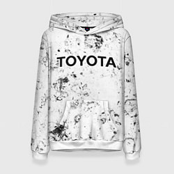 Толстовка-худи женская Toyota dirty ice, цвет: 3D-белый