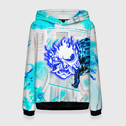 Толстовка-худи женская Samurai logo howl, цвет: 3D-черный