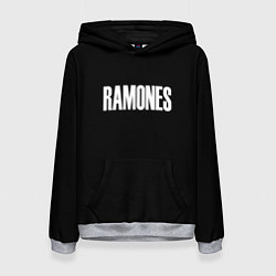 Женская толстовка Ramones white logo