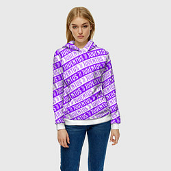 Толстовка-худи женская Juventus pattern, цвет: 3D-белый — фото 2
