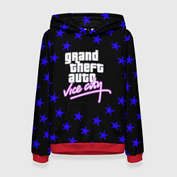 Толстовка-худи женская GTA star vice city, цвет: 3D-красный