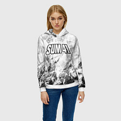 Толстовка-худи женская Sum41 white graphite, цвет: 3D-белый — фото 2