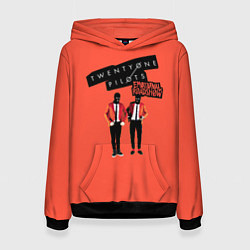 Толстовка-худи женская Twenty one pilots emotional roadshow, цвет: 3D-черный