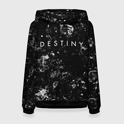 Толстовка-худи женская Destiny black ice, цвет: 3D-черный
