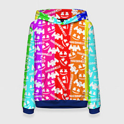 Женская толстовка Marshmello rainbow