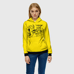 Толстовка-худи женская Пилот Питер, цвет: 3D-черный — фото 2