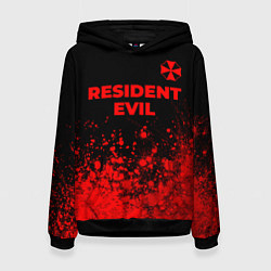 Женская толстовка Resident Evil - red gradient посередине