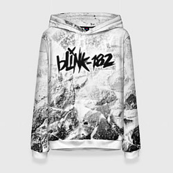 Толстовка-худи женская Blink 182 white graphite, цвет: 3D-белый