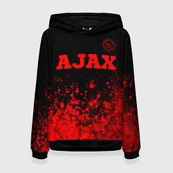 Женская толстовка Ajax - red gradient посередине