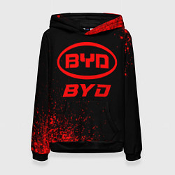 Женская толстовка BYD - red gradient