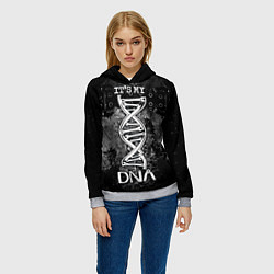 Толстовка-худи женская Its my DNA, цвет: 3D-меланж — фото 2