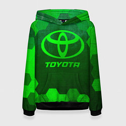 Женская толстовка Toyota - green gradient