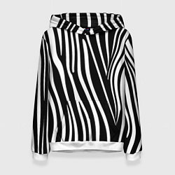 Женская толстовка Полоски зебры