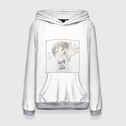 Женская толстовка 404 error anime tag