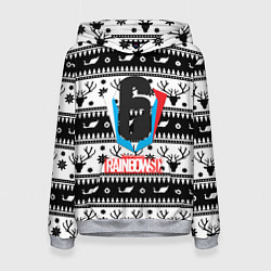 Женская толстовка Rainbow six winter pattern