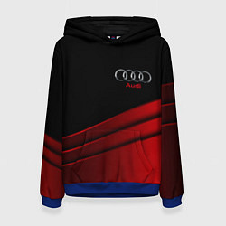 Женская толстовка AUDI carbon metal