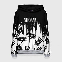 Женская толстовка Nirvana rok hand