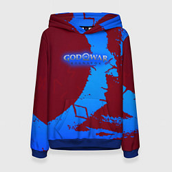 Толстовка-худи женская Война богов Рагнарёк, цвет: 3D-синий