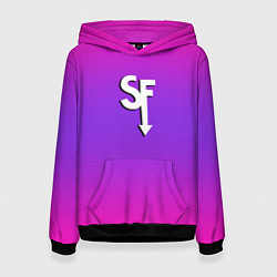 Женская толстовка Sally Face neon gradient