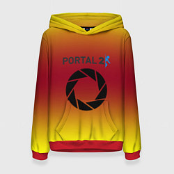 Женская толстовка Portal 2 gradient