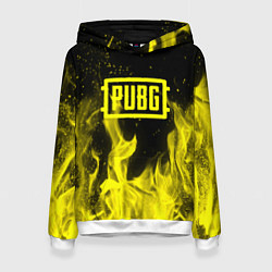 Женская толстовка PUBG fire yellow