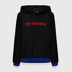 Женская толстовка Toyota red logo auto