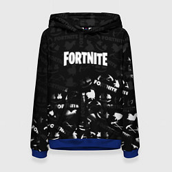 Женская толстовка Fortnite pattern black