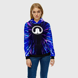 Толстовка-худи женская Great Wall neon energy, цвет: 3D-черный — фото 2
