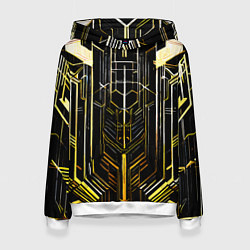 Женская толстовка Gold lines on a black background