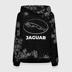 Толстовка-худи женская Снежный Jaguar, цвет: 3D-черный