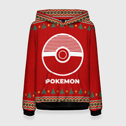 Толстовка-худи женская Pokemon new year, цвет: 3D-черный