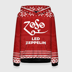 Женская толстовка Новогодний Led Zeppelin