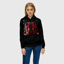 Толстовка-худи женская Double Deadpool, цвет: 3D-черный — фото 2