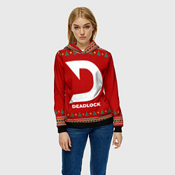 Толстовка-худи женская Deadlock new year, цвет: 3D-черный — фото 2