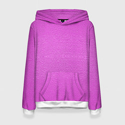 Толстовка-худи женская Текстура розовой кожи, цвет: 3D-белый