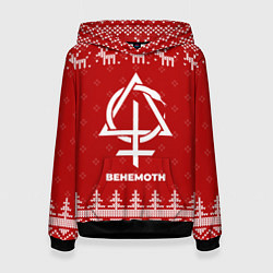 Женская толстовка Новогодний Behemoth с оленями
