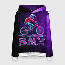 Женская толстовка BMXер в космосе