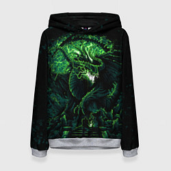 Толстовка-худи женская Green dragon - Dragon Age, цвет: 3D-меланж