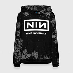 Толстовка-худи женская Снежный Nine Inch Nails, цвет: 3D-черный